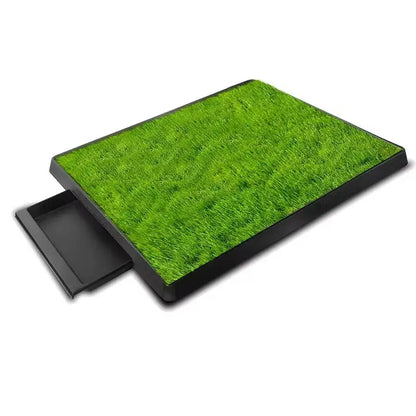 Premium Large Dog Grass Pee Pad & Tray: Easy-Clean, Leak-Proof Indoor Potty Solution for Stress-Free Potty Training & Pet Comfort