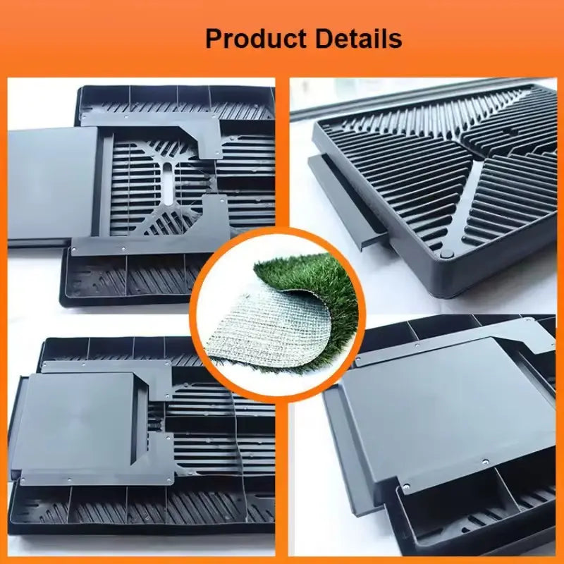 Premium Large Dog Grass Pee Pad & Tray: Easy-Clean, Leak-Proof Indoor Potty Solution for Stress-Free Potty Training & Pet Comfort