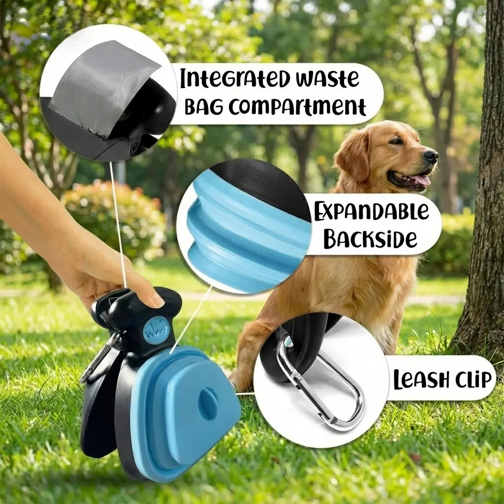 Ultimate Hands-Free Dog Pooper Scooper: Portable, No-Touch Waste Picker for Mess-Free Walks. Lightweight, Compact Design with Bag Dispenser & Leash Clip. Perfect for Yard, Travel & Daily Adventures. Keep Your Paws & Path Clean Effortlessly!